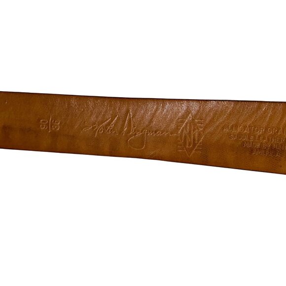 Martin Dingman Italian Leather Belt Lot of 2 Size 36 Business Career Office Wear - Picture 7 of 15